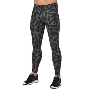 Asics Men Graphic Performance Tight Sz: S/P MSRP $70